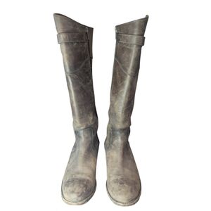 Frye Distressed Brown Over the Knee Boots